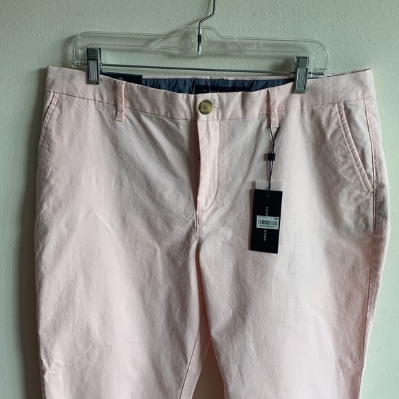 Tommy Hilfiger Hampton Stretch Slim Pink Chino Pants Sz 16 NWT - Picture 5 of 14